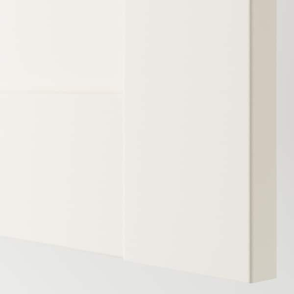 PAX / BERGSBO/ÅHEIM - Wardrobe combination, white/glass mirror,150x38x236 cm