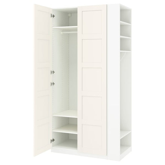 PAX / BERGSBO wardrobe combination, white white/white, 120x60x236 cm Wardrobe combination, white white/white,120x60x236 cm
