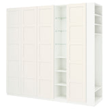 PAX / BERGSBO wardrobe combination, white white/white, 255x60x236 cm