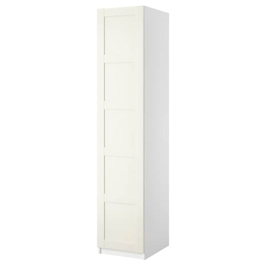 PAX / BERGSBO - Wardrobe combination, white/white,50x60x236 cm