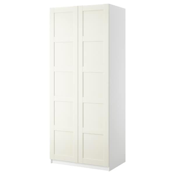 PAX / BERGSBO - Wardrobe combination, white/white,100x60x236 cm