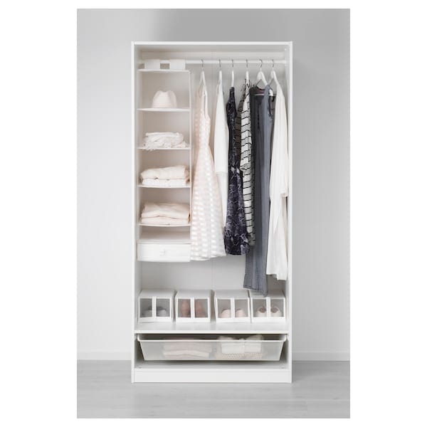 Ikea PAX / BERGSBO - Wardrobe combination, white/white,100x60x201 cm