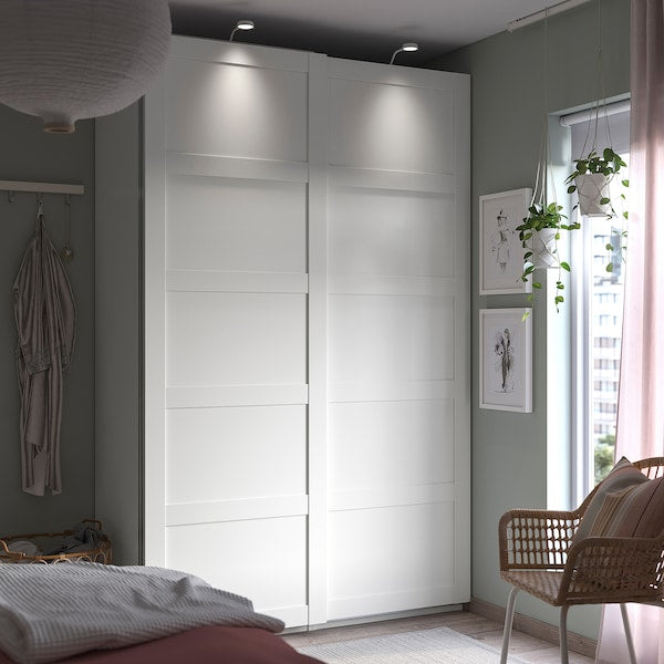 PAX / BERGSBO - Wardrobe combination, white/white,150x66x236 cm