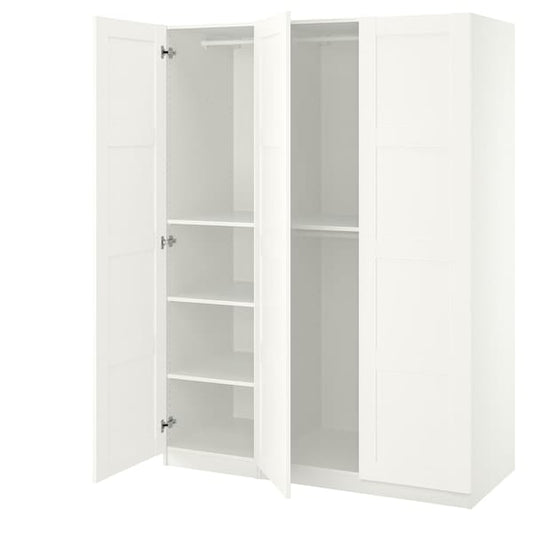 Ikea PAX / BERGSBO - Wardrobe combination, white/white,150x60x201 cm