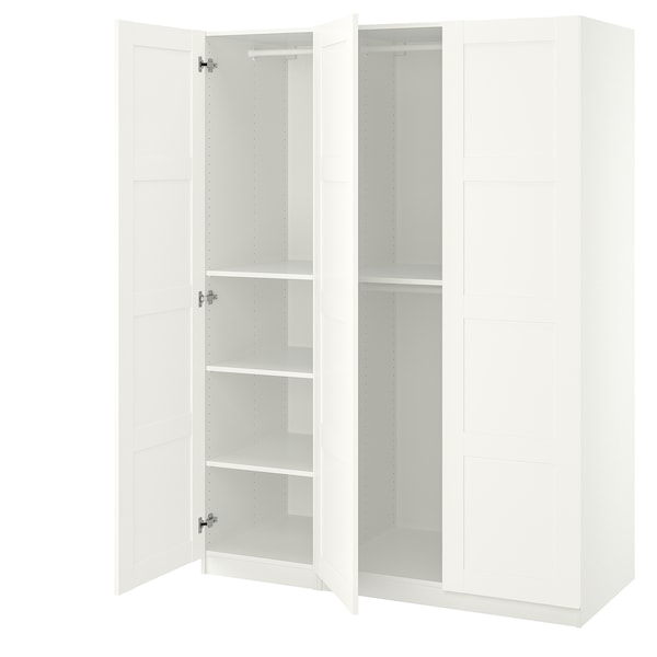 PAX / BERGSBO - Wardrobe combination, white/white,150x60x201 cm