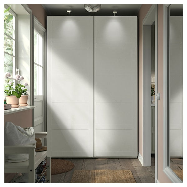 PAX / BERGSBO - Wardrobe combination, white/white,150x66x236 cm