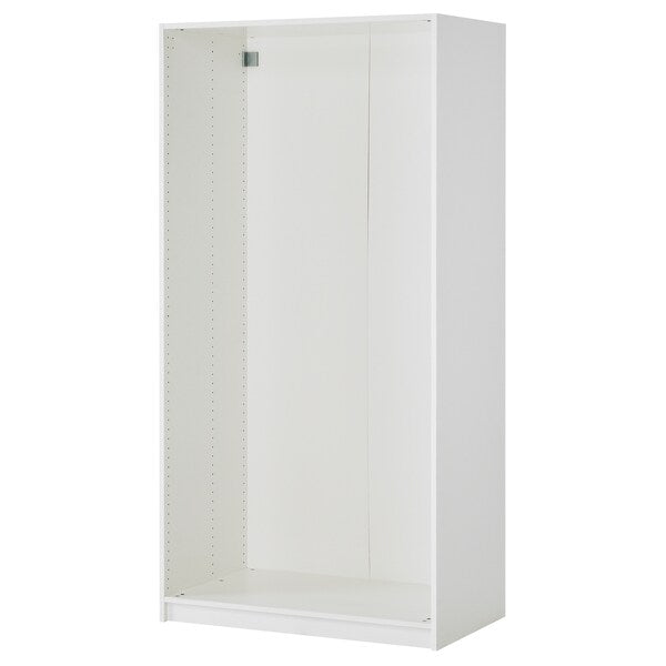 PAX / BERGSBO - Wardrobe combination, white/white,100x60x236 cm