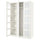 PAX / BERGSBO wardrobe combination, white/frosted glass/white, 150x60x236 cm
