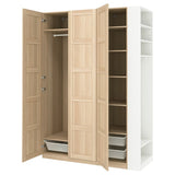 PAX / BERGSBO wardrobe combination, white stained oak effect white stained oak effect/white, 170x60x236 cm