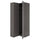 PAX / BERGSBO Corner wardrobe, dark gray/dark gray, 111/88x236 cm