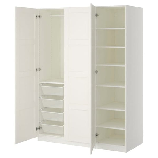 Ikea PAX / BERGSBO - Wardrobe, white/white,150x60x201 cm