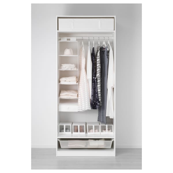 Ikea PAX / BERGSBO - Wardrobe, white/white,100x60x236 cm