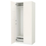 PAX / BERGSBO wardrobe, white/white, 100x60x236 cm