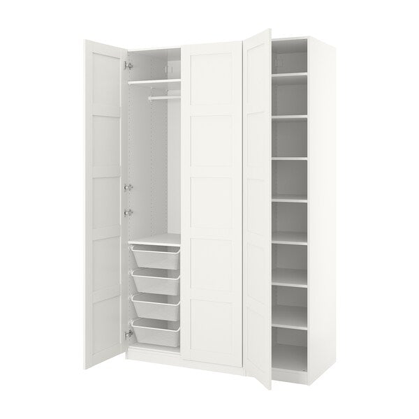 PAX / BERGSBO - Wardrobe, white/white,150x60x236 cm