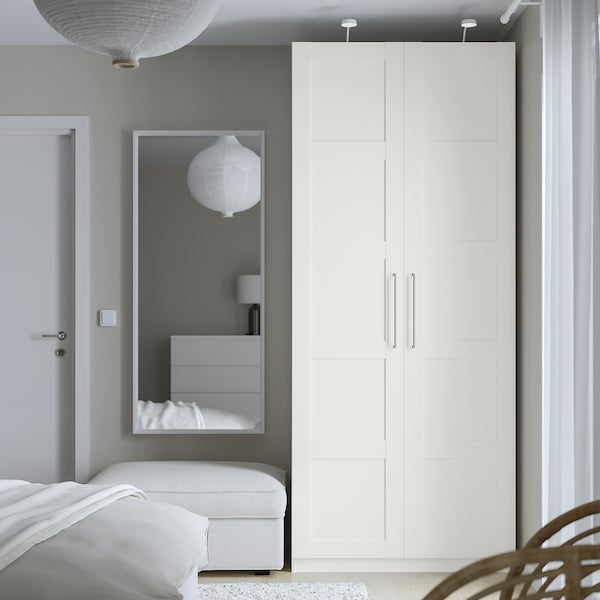 PAX / BERGSBO - Wardrobe, white/white,100x60x236 cm