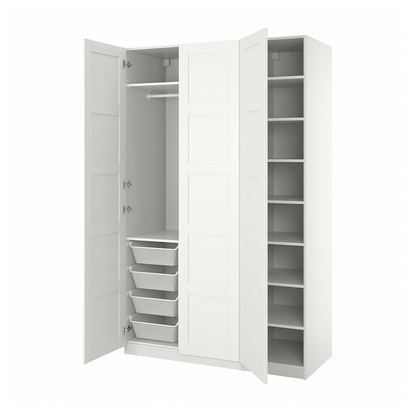 PAX / BERGSBO - Wardrobe, white/white,150x60x236 cm