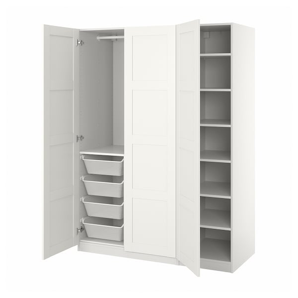 PAX / BERGSBO - Wardrobe, white/white,150x60x201 cm