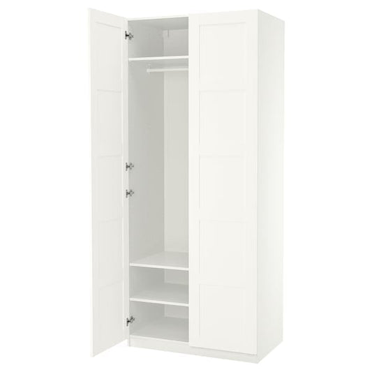 Ikea PAX / BERGSBO - Wardrobe, white/white,100x60x236 cm