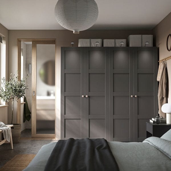 Ikea PAX / BERGSBO - Wardrobe, dark grey/dark grey,200x60x201 cm