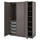 PAX / BERGSBO - Wardrobe, dark grey/dark grey,150x60x201 cm