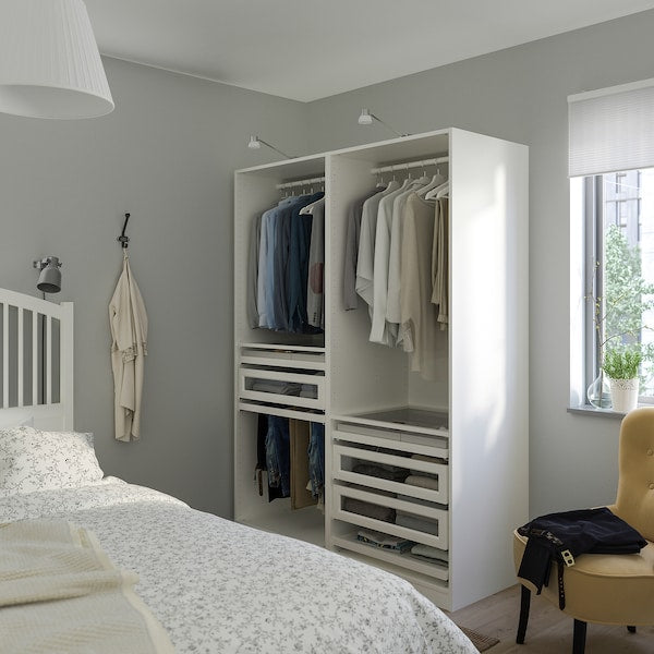 PAX - Wardrobe combination, white,150x58x201 cm