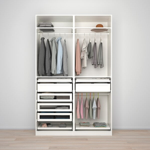 PAX - Wardrobe combination, white,150x58x236 cm