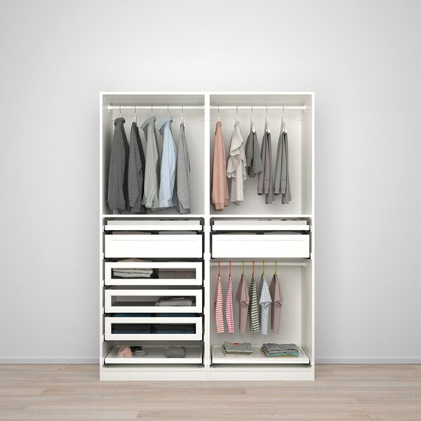 PAX - Wardrobe combination, white,150x58x201 cm