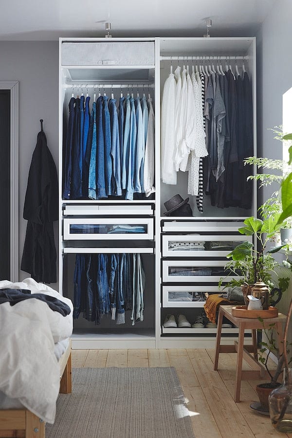 Ikea PAX - Wardrobe combination, white,150x58x236 cm