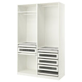 PAX wardrobe combination, white, 150x58x236 cm