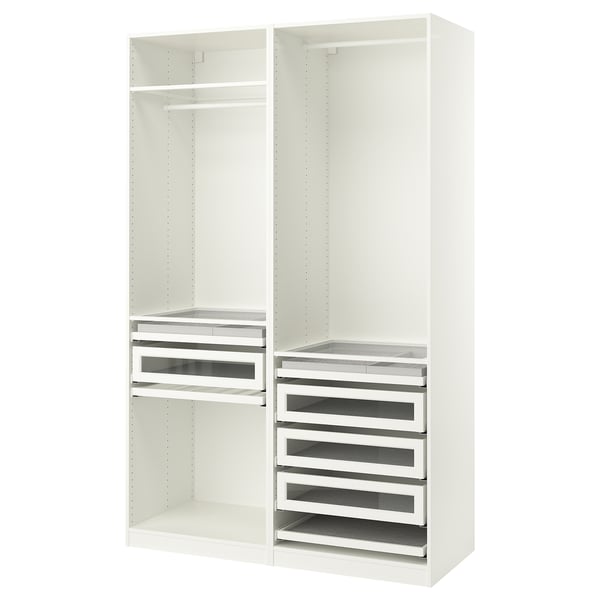 PAX wardrobe combination, white, 150x58x236 cm