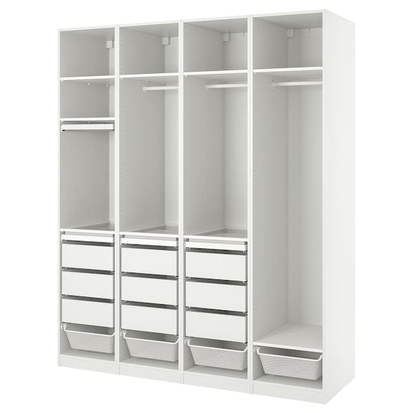 Ikea PAX - Wardrobe combination, white,200x58x236 cm