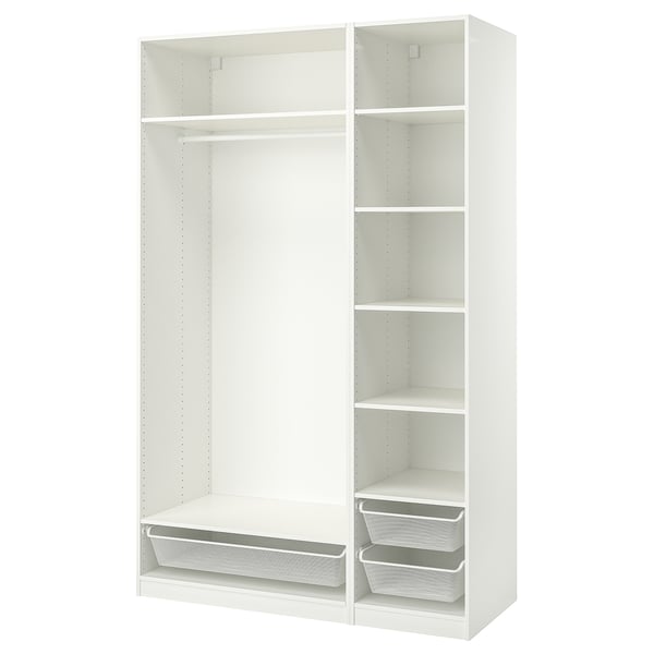 PAX wardrobe combination, white, 150x58x236 cm