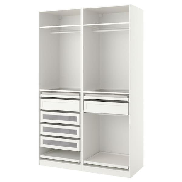 PAX - Wardrobe combination, white,150x58x236 cm