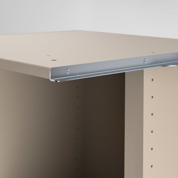 Ikea PAX - Add-on corner unit with 4 shelves, grey-beige, 53x58x236 cm