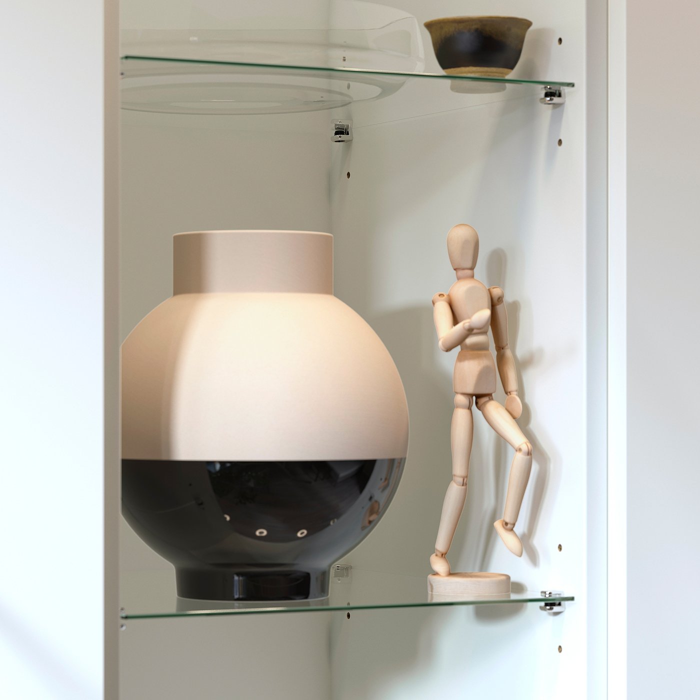 PAX add-on mid-unit, white, 35x201x58 cm