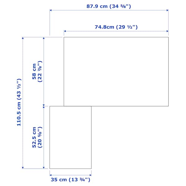 PAX / FARDAL/ÅHEIM - Corner wardrobe, glossy white/mirrored glass,111/88x236 cm