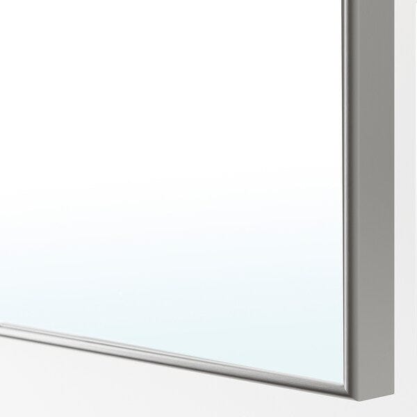 Ikea PAX / FARDAL/ÅHEIM - Corner wardrobe, glossy white/mirrored glass,111/88x201 cm