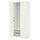 PAX / FARDAL wardrobe combination, white high-gloss white/white, 100x60x236 cm