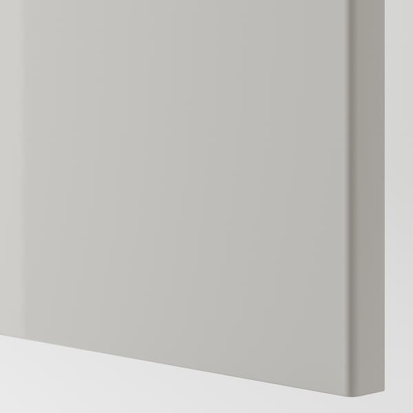 PAX / FARDAL - Wardrobe combination, white/glossy light grey,150x60x201 cm