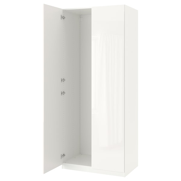 PAX / FARDAL - Wardrobe combination, glossy/white,100x60x236 cm