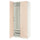 PAX / FARDAL Wardrobe combination, white/glossy salmon, 100x60x236 cm