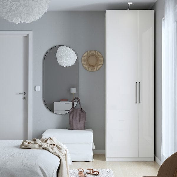 Ikea PAX / FARDAL - Wardrobe combination, glossy/white,75x60x236 cm