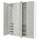 PAX / FARDAL - Wardrobe, white/glossy light grey,200x60x236 cm