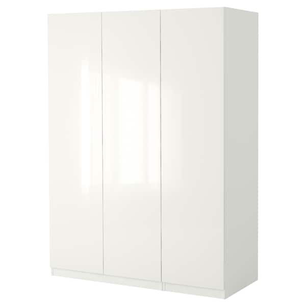 PAX / FARDAL - Wardrobe, glossy/white,150x60x236 cm