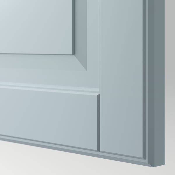 PAX / FJÄREHALS wardrobe combination, white/light grey-blue, 150x60x236 cm