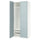 PAX / FJÄREHALS - Wardrobe combination, white/grey-blue,100x60x236 cm