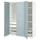 PAX / FJÄREHALS - Wardrobe combination, white/grey-blue,150x60x201 cm