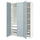 PAX / FJÄREHALS - Wardrobe combination, white/grey-blue,150x60x236 cm