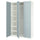 PAX / FJÄREHALS - Wardrobe combination, white/grey-blue,150x60x236 cm