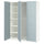 PAX / FJÄREHALS - Wardrobe combination, white/grey-blue,150x60x201 cm